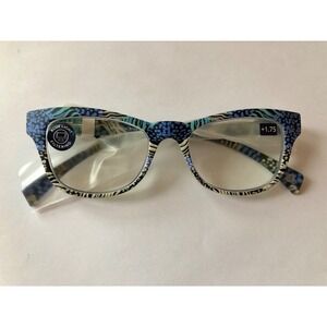 New Blue Lynx Peepers Blue Light Blocking Reading Glasses +1.75
